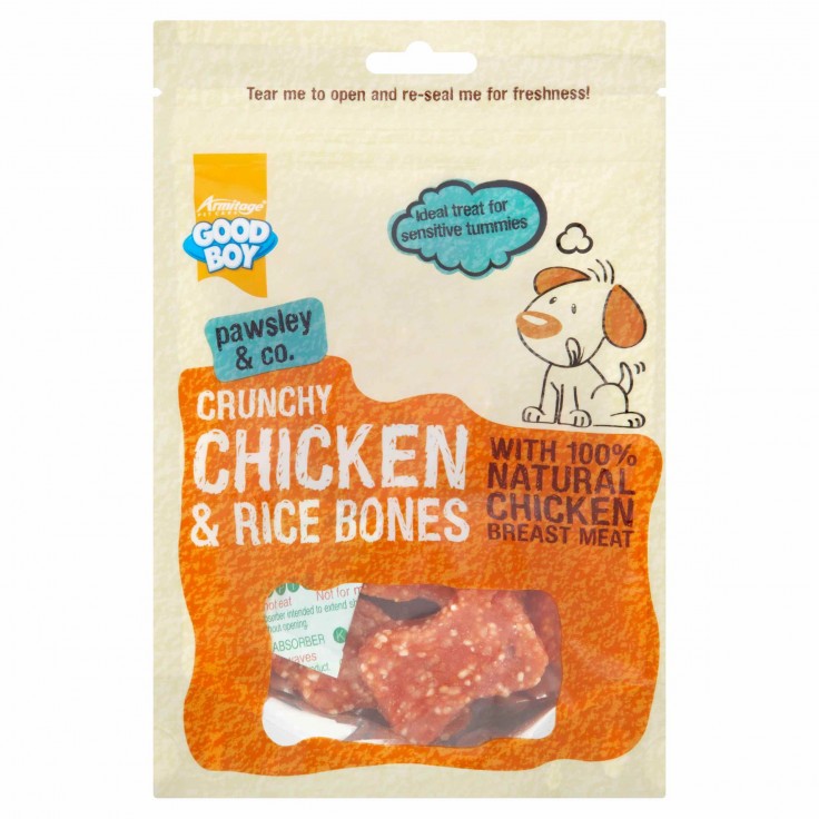 Good Boy Crunchy Chicken and Rice Bones Dog Treat, 100g