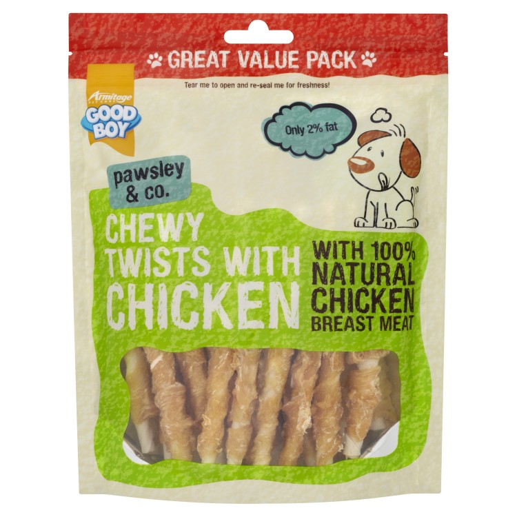 Good Boy Chewy Chicken Twists Dog Treat - Image 3