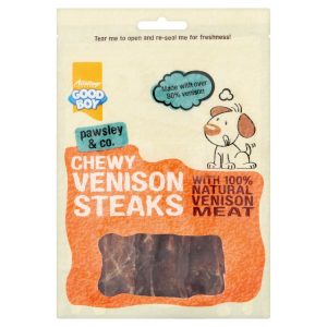 Good Boy Chewy Venison Steaks Dog Treat, 80g