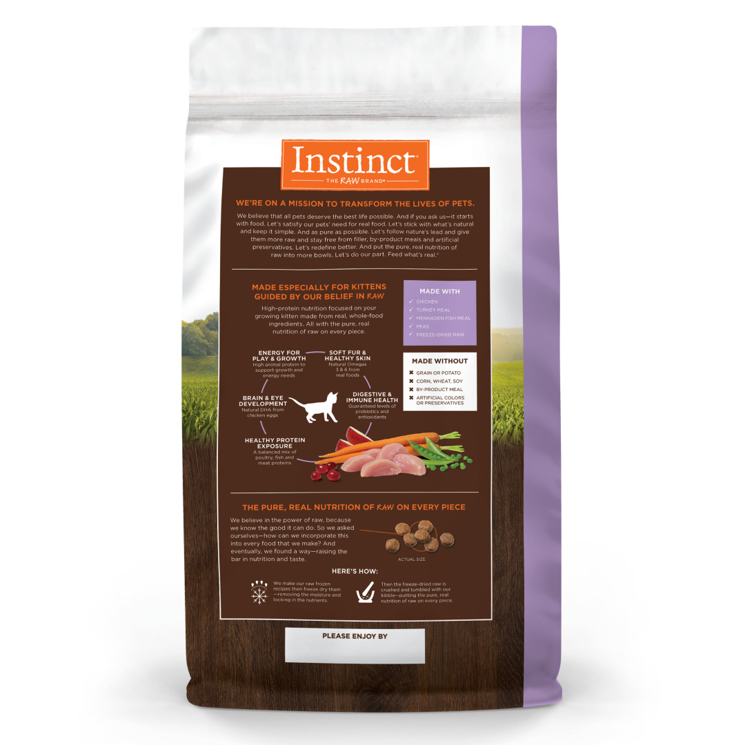 Instinct Original Real Chicken Grain-Free Dry Kitten Food, 2kg - Image 5