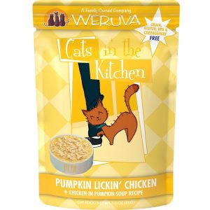 Weruva Cats in the Kitchen Pumpkin Lickin' Chicken in Pumpkin Soup Wet Cat Food, 85 g