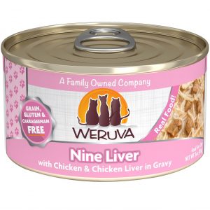 Weruva Nine Liver with Chicken & Chicken Liver in Gravy Wet Cat Food, 85 g