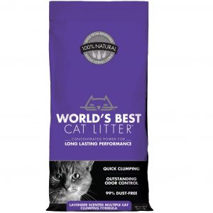 World's Best Cat Litter Lavender Scented Multiple Cat Clumping Formula
