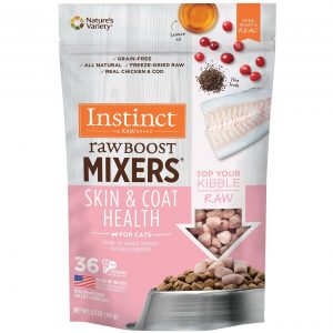Instinct Raw Boost Mixers Skin & Coat Health Freeze-Dried Cat Food Topper