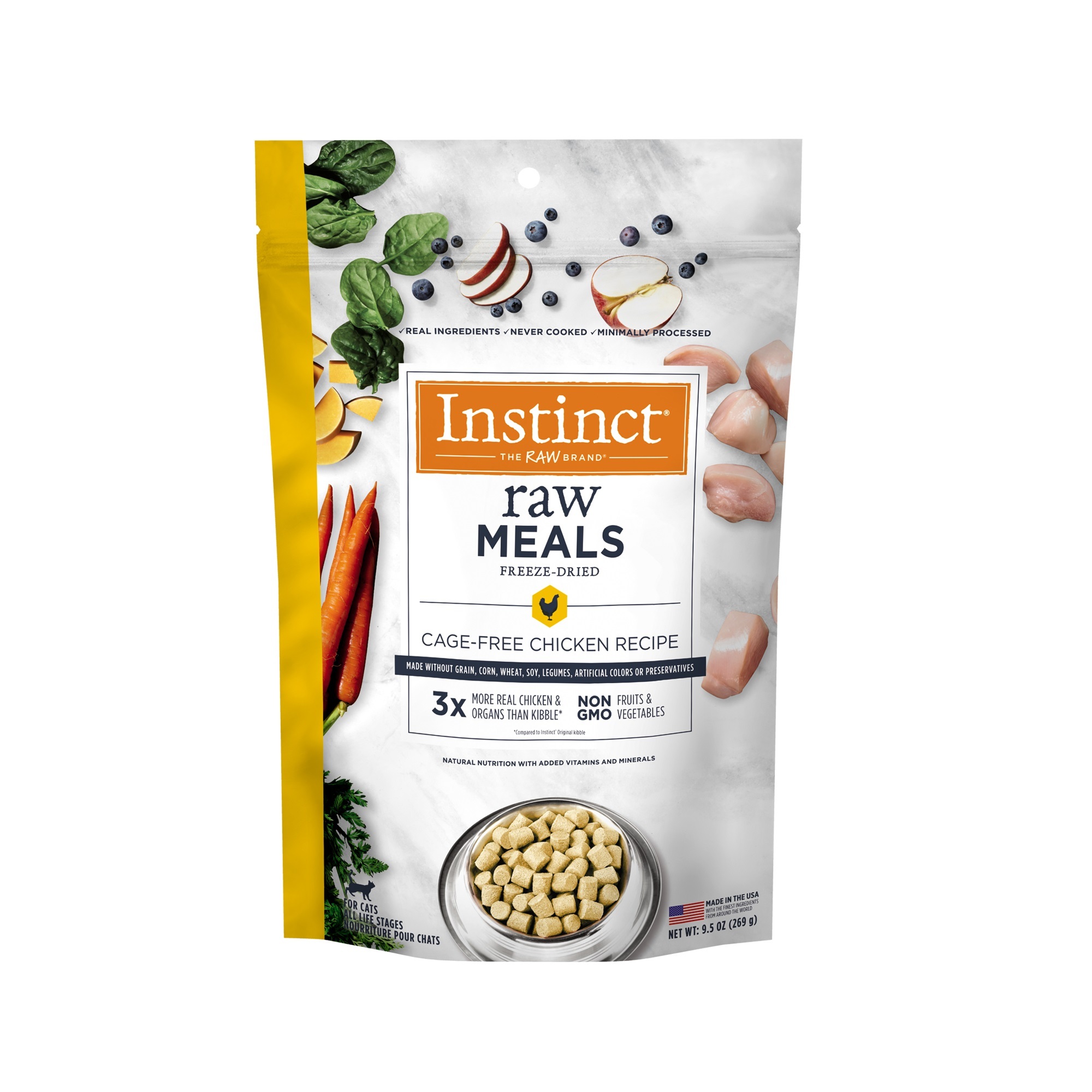 Instinct Raw Meals Cage-Free Chicken Recipe Freeze-Dried Cat Food