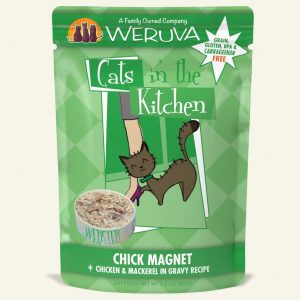 Weruva Cats in the Kitchen Chick Magnet, Chicken & Mackerel in Gravy Wet Cat Food, 85 g