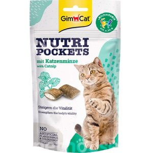 GimCat Nutri Pockets with Catnip and Multi-Vitamin, 60g