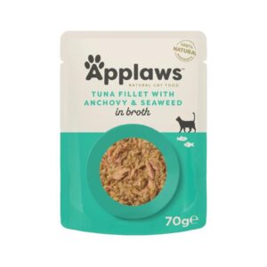 Applaws Tuna with Anchovy in Broth Wet Cat Food, 70 g