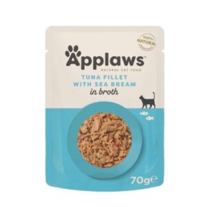 Applaws Tuna with Sea Bream Wet Cat Food, 70 g