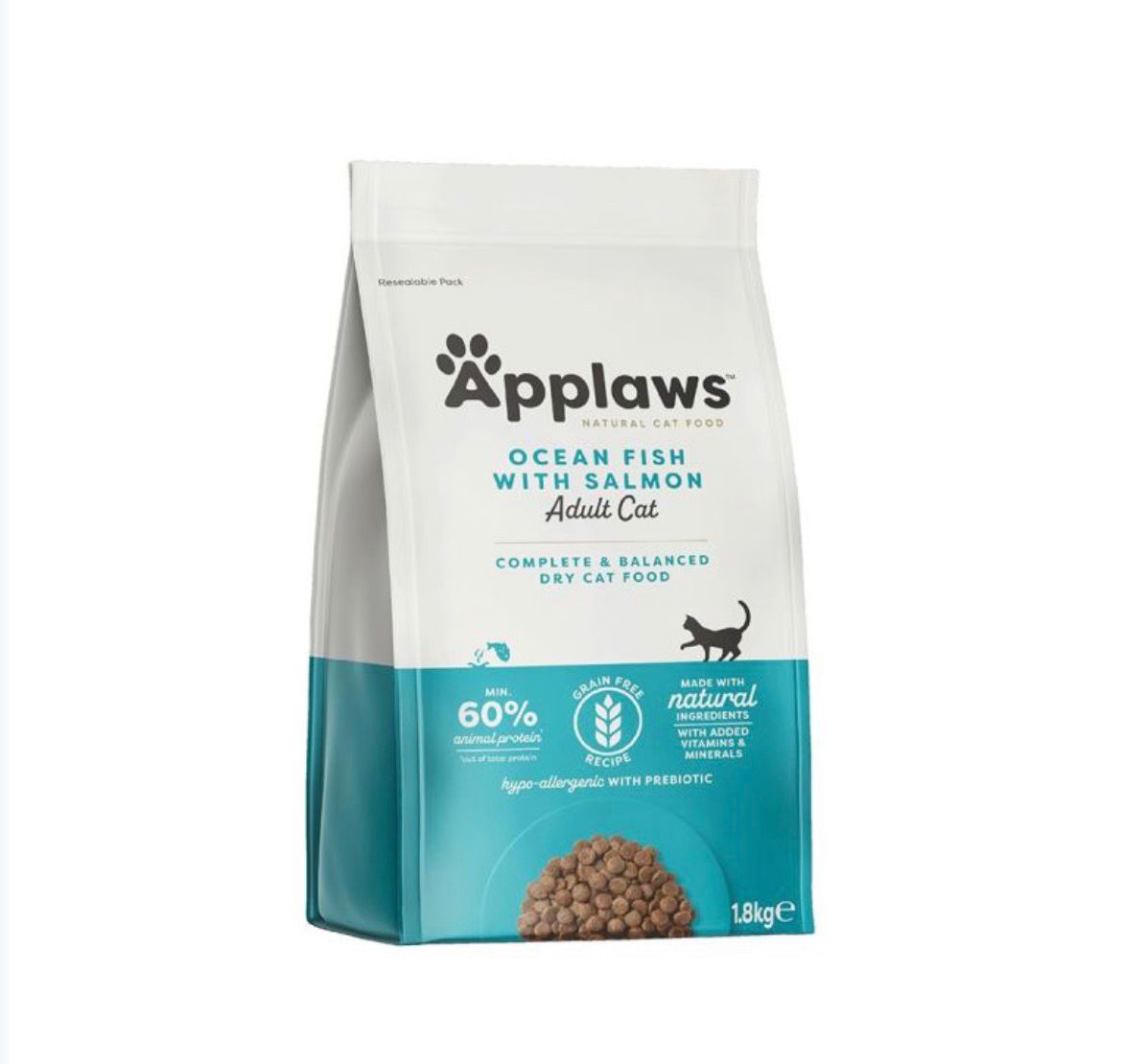 Applaws Adult Ocean Fish with Salmon Dry Cat Food, 1.8 kg