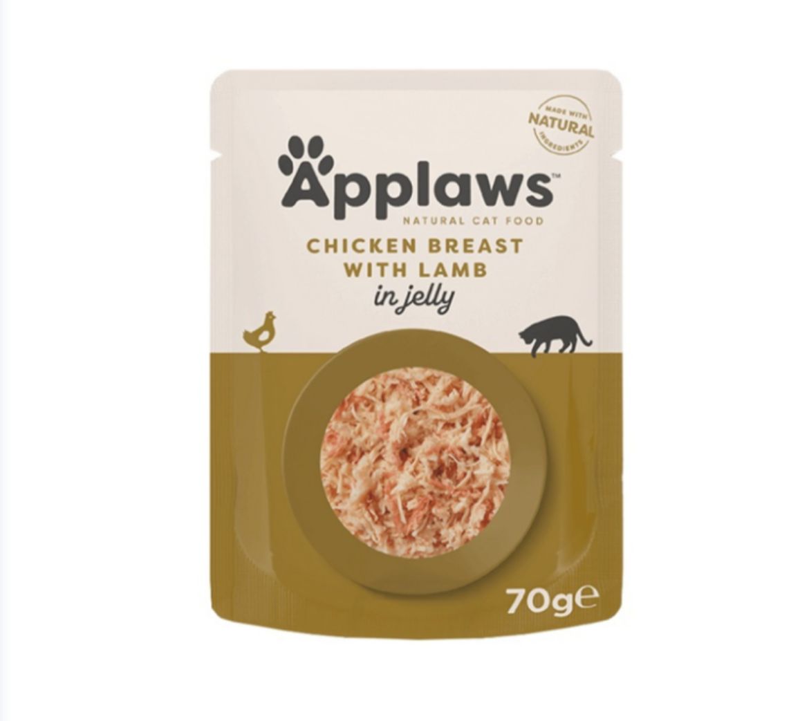 Applaws Chicken with Lamb in Jelly Wet Cat Food, 70 g