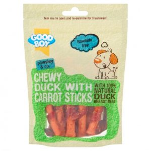 Good Boy Chewy Duck with Carrot Sticks Dog Treat, 90g
