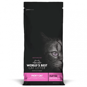 World's Best Cat Litter Picky Cat Unscented Clumping, 24 lb