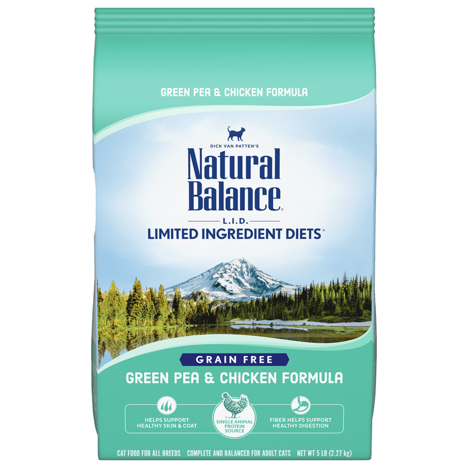 Natural Balance Limited Ingredient Diet Green Pea & Chicken Formula Dry Cat Food, 2.27 kg