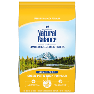 Natural Balance Limited Ingredient Diet Green Pea & Duck Formula Dry Cat Food, 2.27 kg