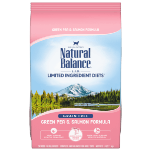 Natural Balance Limited Ingredients Diets Green Pea & Salmon Formula Dry Cat Food, 2.27 kg