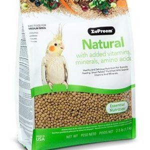 Zupreem Natural Avion Diet for Cocktails, Lovebirds, Canures 2.5LB