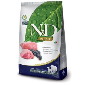 Farmina N&D Lamb and Blueberry Medium & Maxi Dry Dog Food