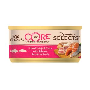 Wellness CORE Signature Selects Flaked Skipjack Tuna & Salmon Wet Cat Food, 79 g