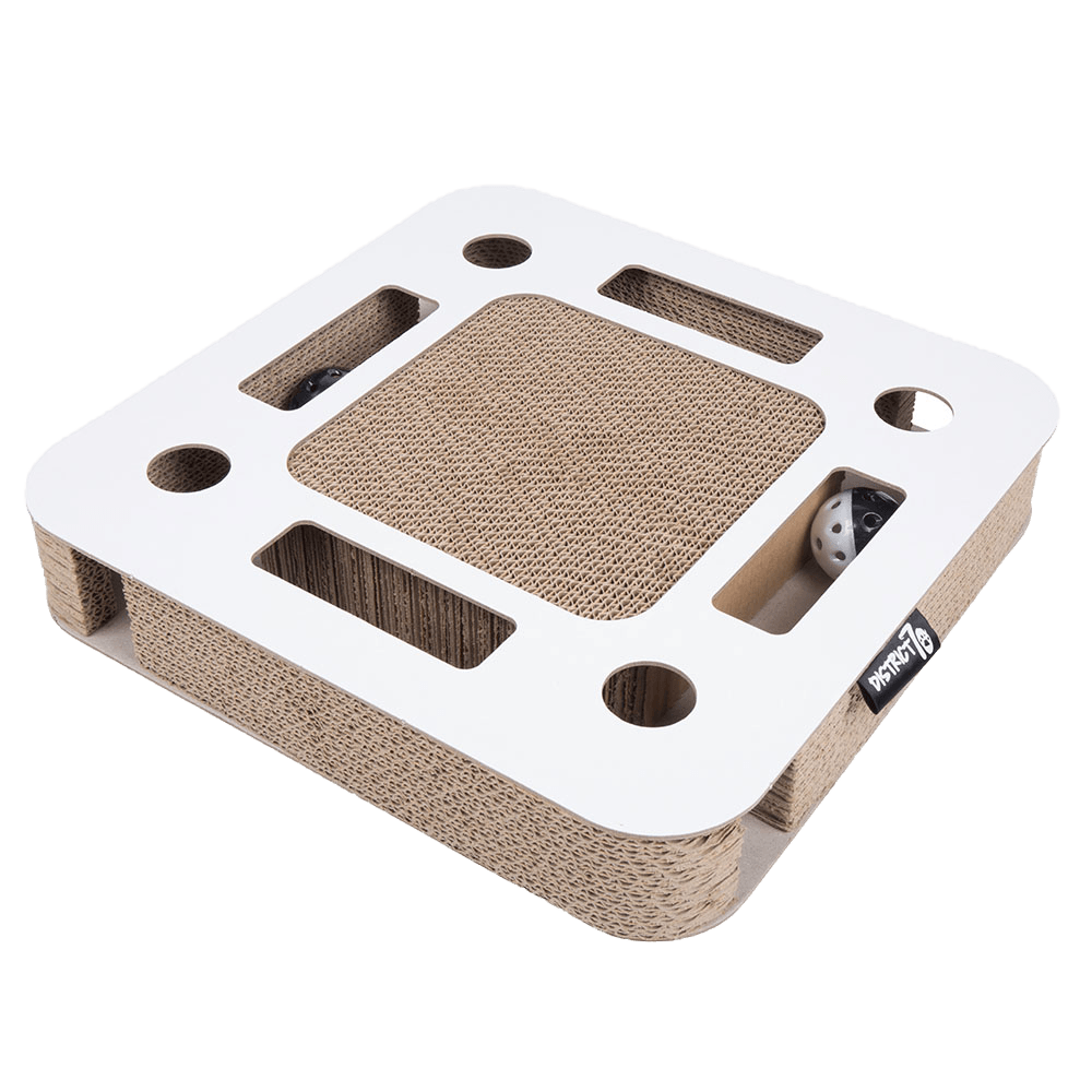 District 70 SPY Multifunctional Cat Toy, White
