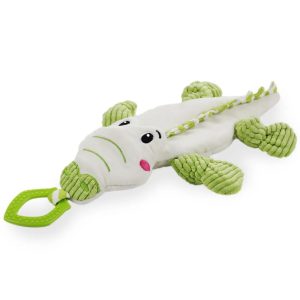 Alternative view of AFP Little Buddy Comforting Gator Dog Toy, Green