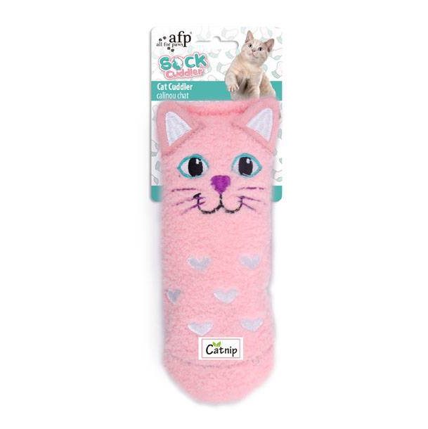 AFP Sock Cuddler Cat Toy - Pink