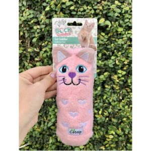 Alternative view of AFP Sock Cuddler Cat Toy - Pink