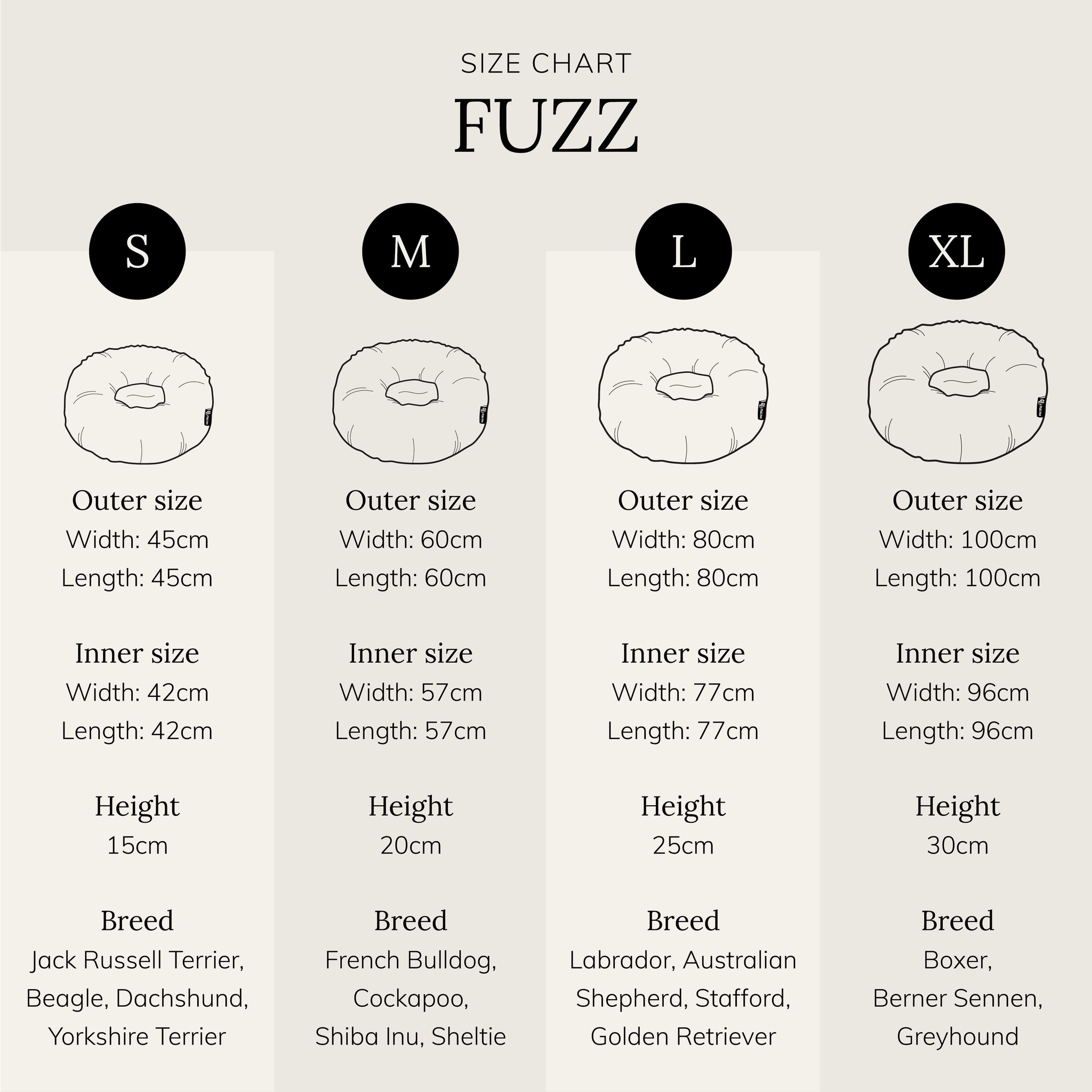 District 70 FUZZ Fluffy Donut Bed, Light Grey - Image 6