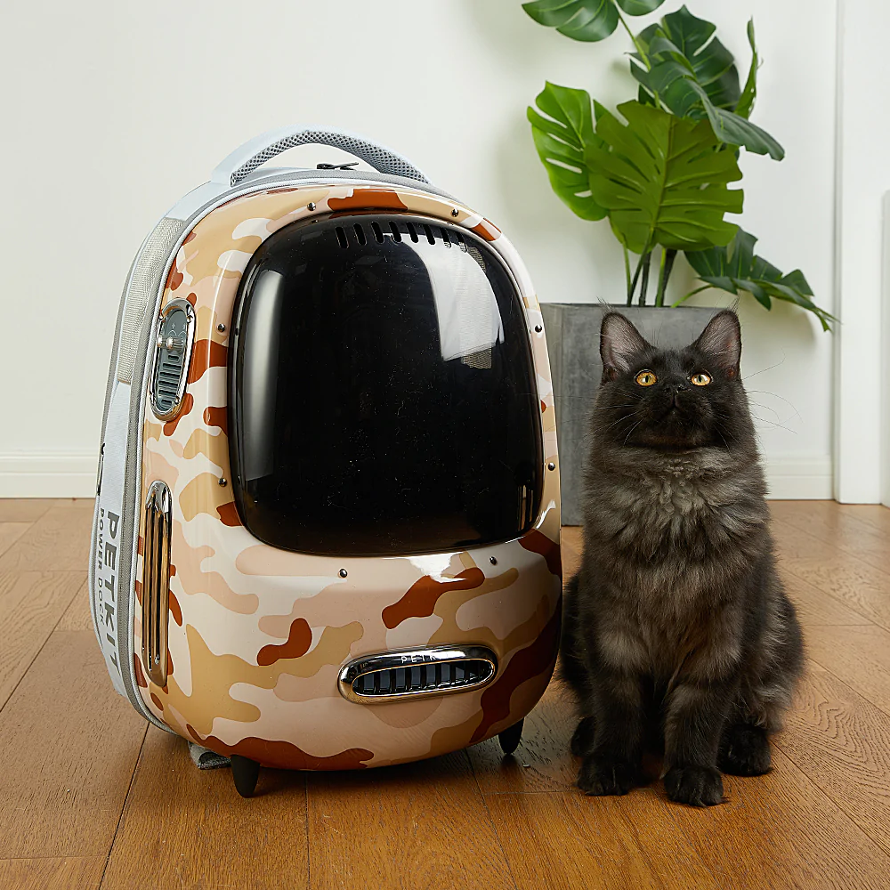 PetKit Retro Smart Pet Backpack 2, Desert Camo - Image 6