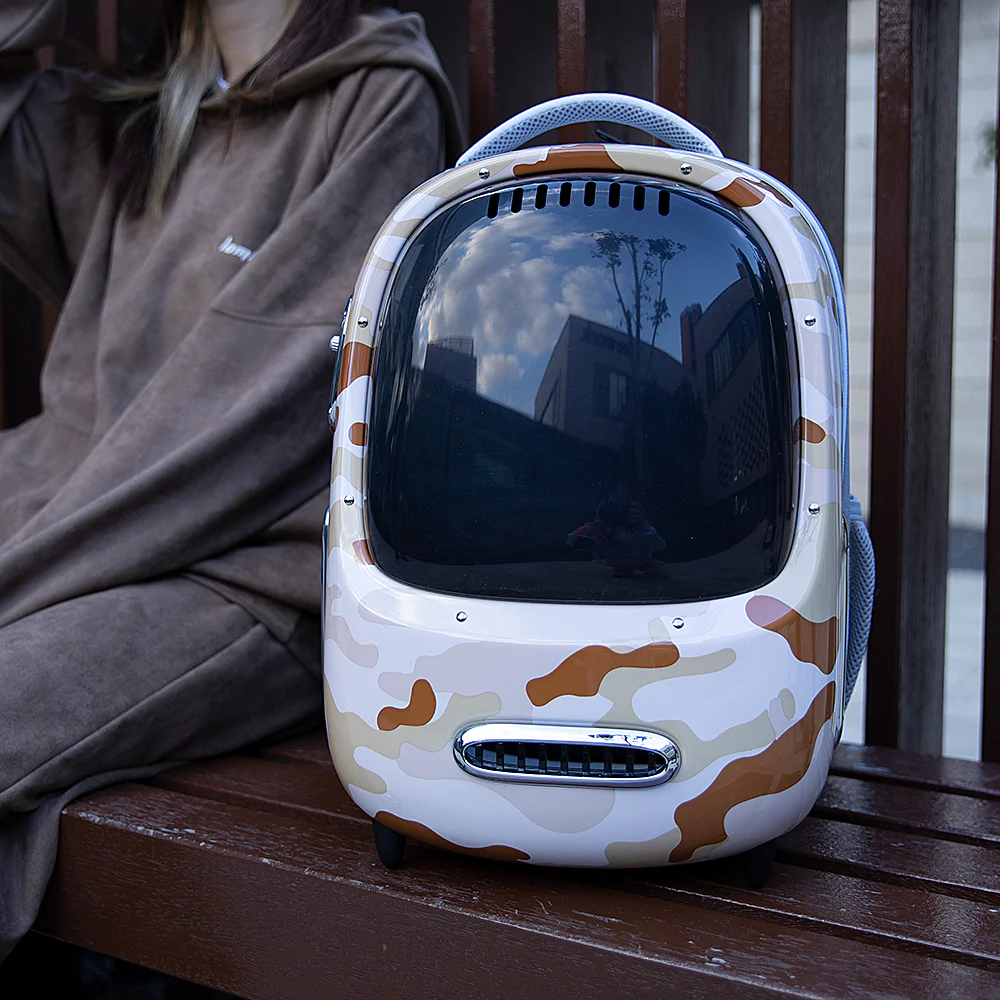 PetKit Retro Smart Pet Backpack 2, Desert Camo - Image 4