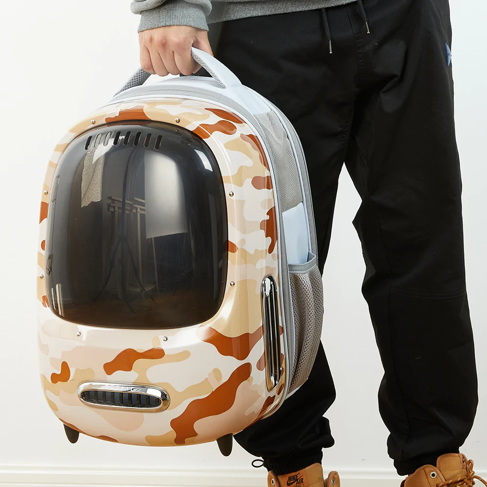 PetKit Retro Smart Pet Backpack 2, Desert Camo - Image 2