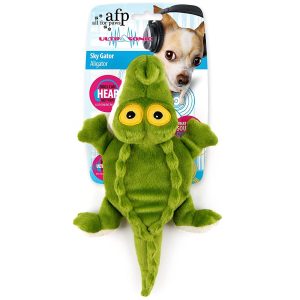AFP Ultrasonic Rave Alligator Plush Dog Toy