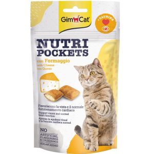 GimCat Nutri Pockets With Cheese Cat Treats, 60g