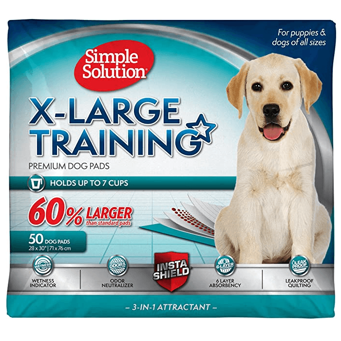 Simple Solution X-Large Puppy Training Pads, 10 Pads, 71x76cm