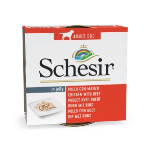 Schesir Chicken with Beef Wet Dog Food, 150g