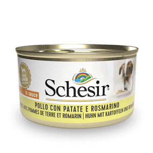 Schesir Chicken with Potatoes and Rosemary Wet Dog Food, 85g