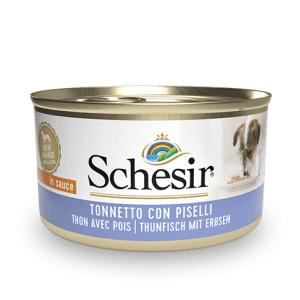 Schesir Tuna with Peas Wet Dog Food, 85g