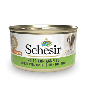 Schesir Chicken with Lamb Wet Dog Food, 85g