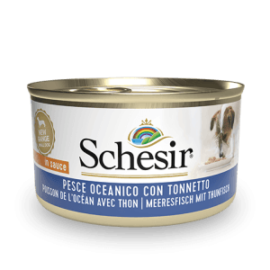Schesir Tuna with Ocean Fish Wet Dog Food, 85g