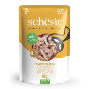 Schesir Complete Nutrition Tuna and Chicken Wet Cat Food, Pouch 85g