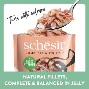 Alternative view of Schesir Complete Nutrition Tuna with Salmon in Jelly Wet Cat Food, Pouch 85g