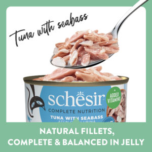 Alternative view of Schesir Mini Meals Complete Nutrition Tuna with Seabass in Jelly, Wet Cat Food, 50g (Pack of 6)