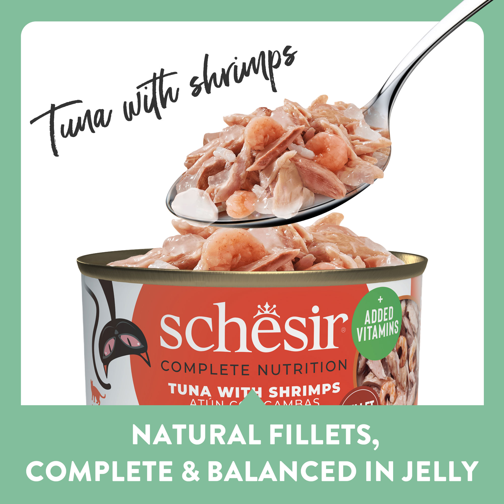 Schesir Complete Nutrition Tuna with Shrimp in Jelly Wet Cat Food, 85g - Image 3
