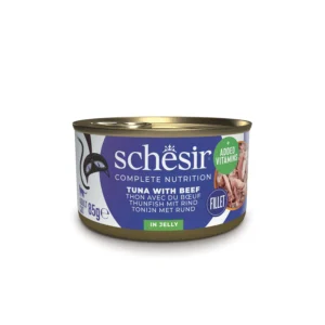 Schesir Complete Nutrition Tuna with Beef in Jelly, Wet Cat Food, 85g