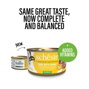 Alternative view of Schesir Complete Nutrition Tuna with Surimi Wet Cat Food, 85g