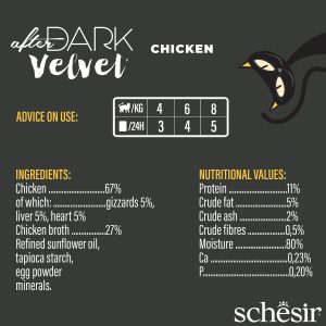 Alternative view of Schesir After Dark Velvet Mousse Chicken Wet Cat Food, 80g