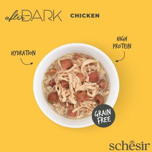 Alternative view of Schesir After Dark Chicken in Broth Wet Cat Food, 80g
