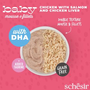 Alternative view of Schesir Baby Mousse & Fillets For Baby Cats Above 1+ Month, 3 Cans