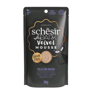 Schesir After Dark Velvet Mousse Chicken & Duck Wet Cat Food, 80g