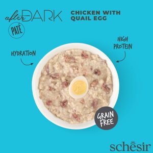 Alternative view of Schesir After Dark Pate Chicken & Quail Egg in Broth Cat Wet Food, 80g